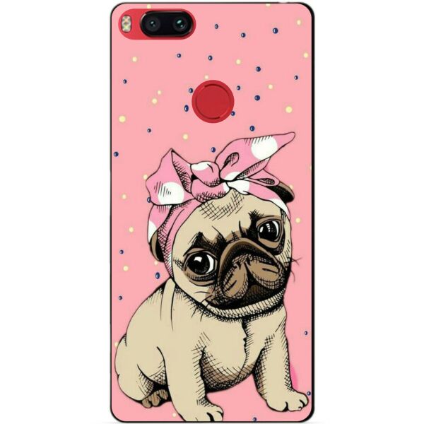 

Чехол силиконовый Candy для Xiaomi Mi A1 Мопсик