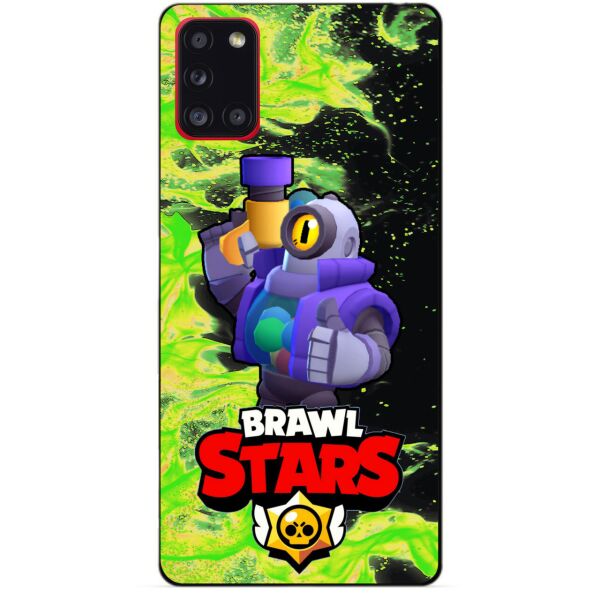 

Силиконовый бампер чехол Candy для Samsung A31 Galaxy A315f с Героем Brawl Stars Рико
