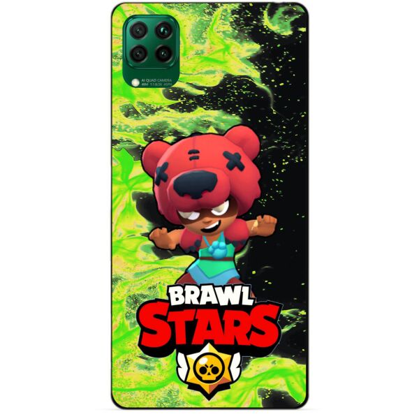 

Силиконовый чехол бампер Candy для Huawei P40 Lite с Героем Brawl Stars Нита