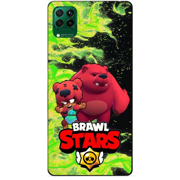 

Силиконовый чехол бампер Candy для Huawei P40 Lite с Героем Brawl Stars Нита Мишка