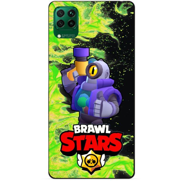 

Силиконовый чехол бампер Candy для Huawei P40 Lite с Героем Brawl Stars Рико
