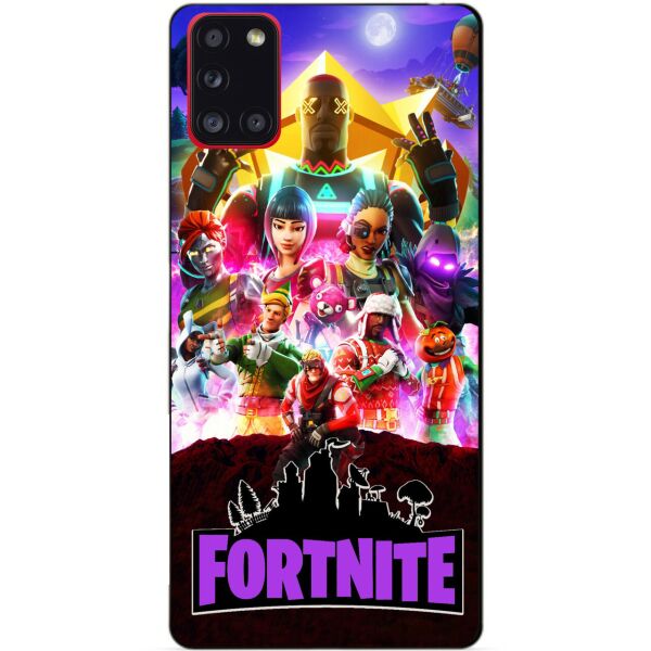 

Силиконовый бампер чехол Candy для Samsung A31 Galaxy A315f с рисунком Fortnite