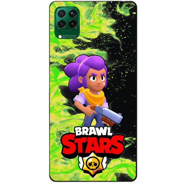 

Силиконовый чехол бампер Candy для Huawei P40 Lite с Героем Brawl Stars Шелли