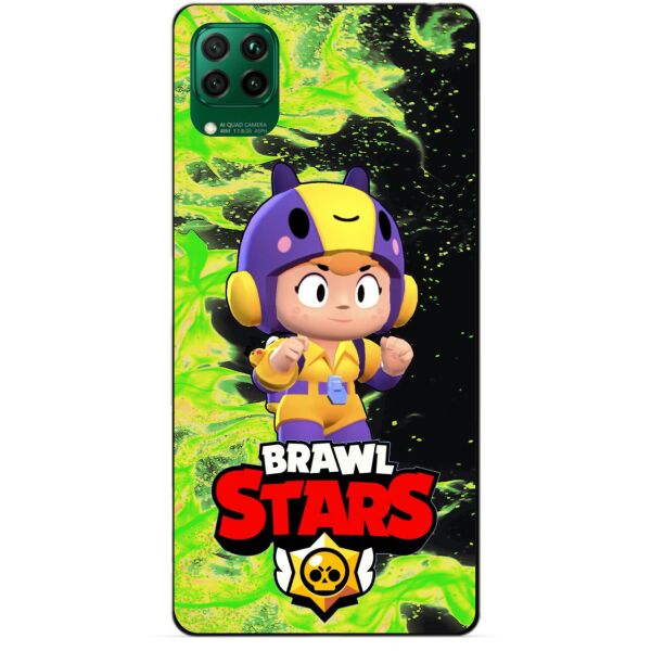 

Силиконовый чехол бампер Candy для Huawei P40 Lite с Героем Бравл Старс Беа