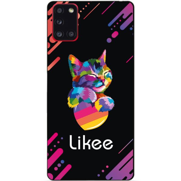 

Силиконовый бампер чехол Candy для Samsung A31 с рисунком Likee