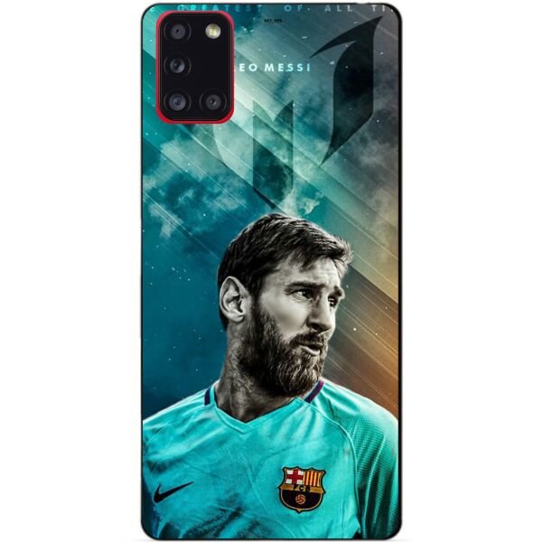 

Силиконовый бампер чехол Candy для Samsung A31 с рисунком Messi