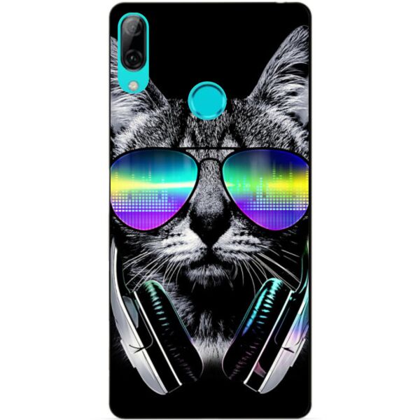 

Силиконовый бампер чехол Candy для Huawei P Smart 2019 с рисунком Музыкальный кот