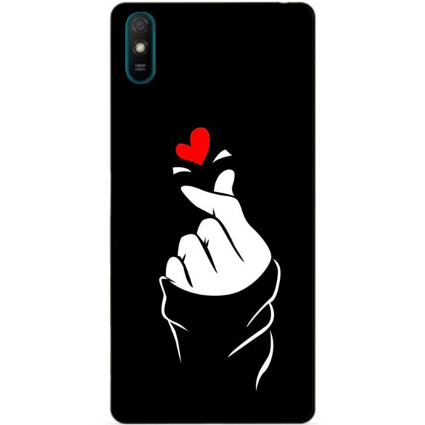 

Силиконовый бампер чехол Candy для Xiaomi Redmi 9a с рисунком Знак Любви