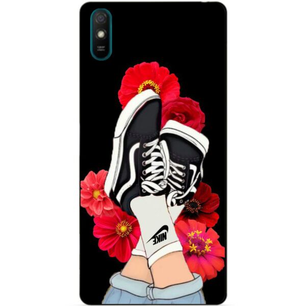 

Силиконовый бампер чехол Candy для Xiaomi Redmi 9a с рисунком Кеды