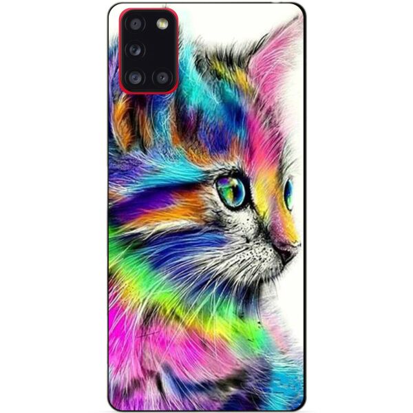 

Силиконовый бампер чехол Candy для Samsung A31 с рисунком Акварельный котик