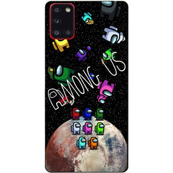 

Силиконовый бампер чехол Candy для Samsung A31 с рисунком Амонг Ас