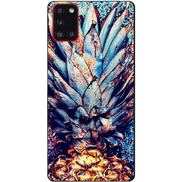 

Силиконовый бампер чехол Candy для Samsung A31 с рисунком Ананас