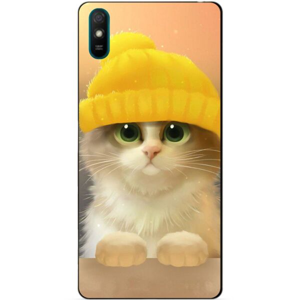 

Силиконовый бампер чехол Candy для Xiaomi Redmi 9a с рисунком Кот в шапке