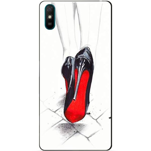 

Силиконовый бампер чехол Candy для Xiaomi Redmi 9a с рисунком Лабутены