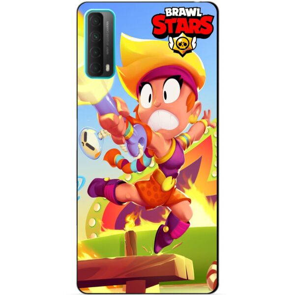 

Силиконовый бампер чехол Candy для Huawei P Smart 2021 Бравл Старс Огненная Амбер
