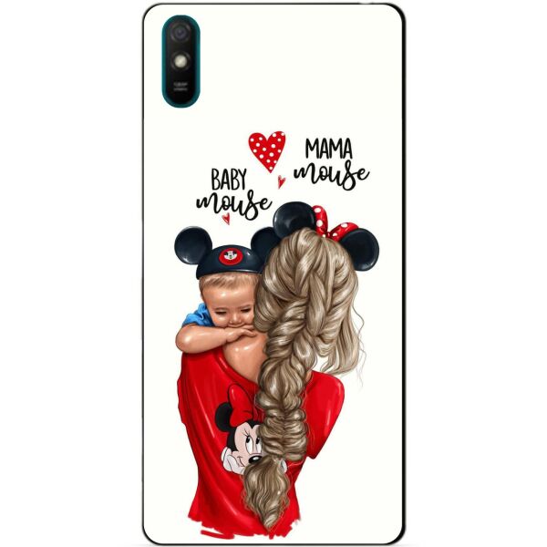 

Силиконовый бампер чехол Candy для Xiaomi Redmi 9a с рисунком Мама и малыш