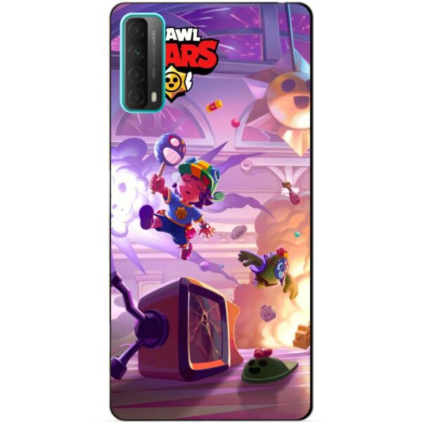 

Силиконовый бампер чехол Candy для Huawei P Smart 2021 Бравл Старс Парк старр Сэнди