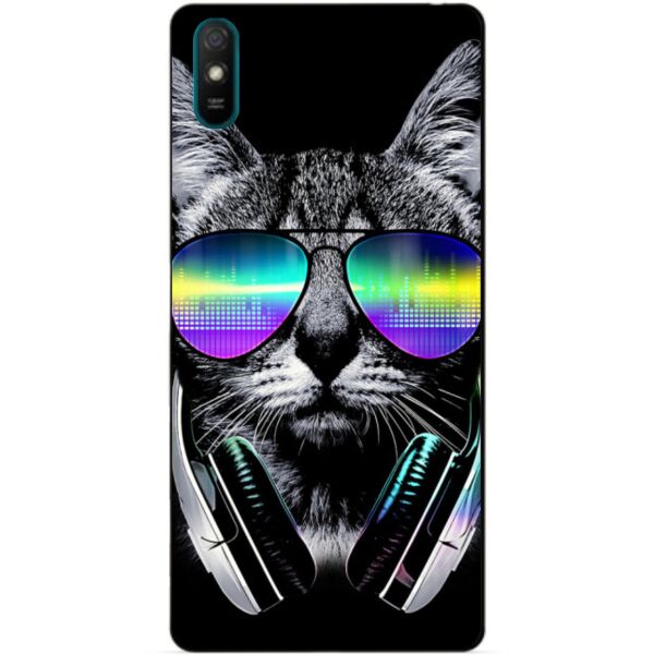 

Силиконовый бампер чехол Candy для Xiaomi Redmi 9a с рисунком Музыкальный кот