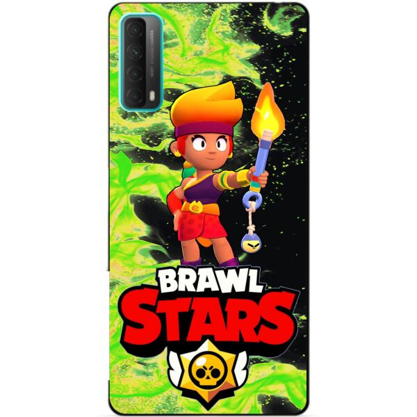 

Силиконовый бампер чехол Candy для Huawei P Smart 2021 с Героем Бравл Старс Амбер