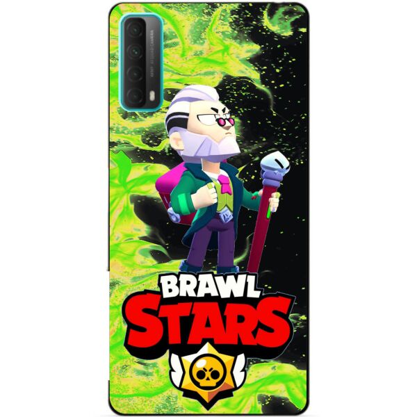 

Силиконовый бампер чехол Candy для Huawei P Smart 2021 с Героем Бравл Старс Байрон
