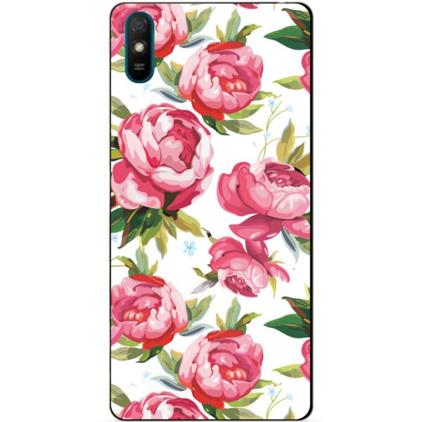 

Силиконовый бампер чехол Candy для Xiaomi Redmi 9a с рисунком Пионы