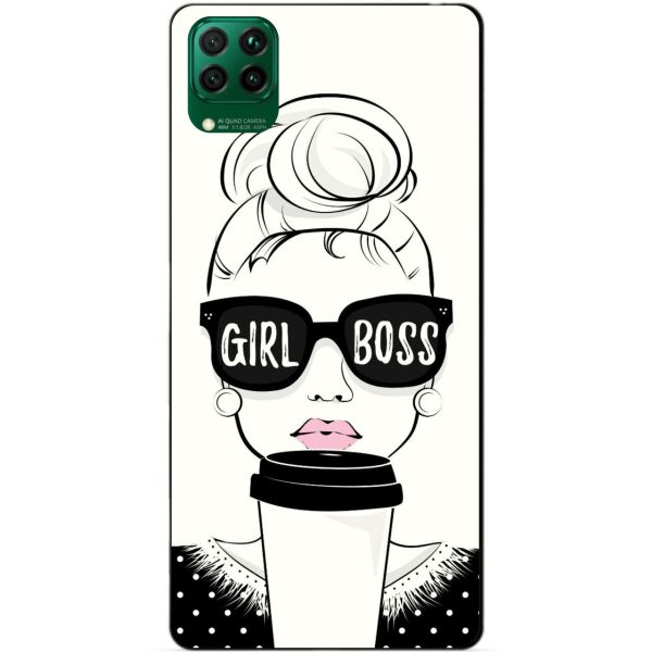 

Силиконовый чехол бампер Candy для Huawei P40 Lite с рисунком Girl Boss