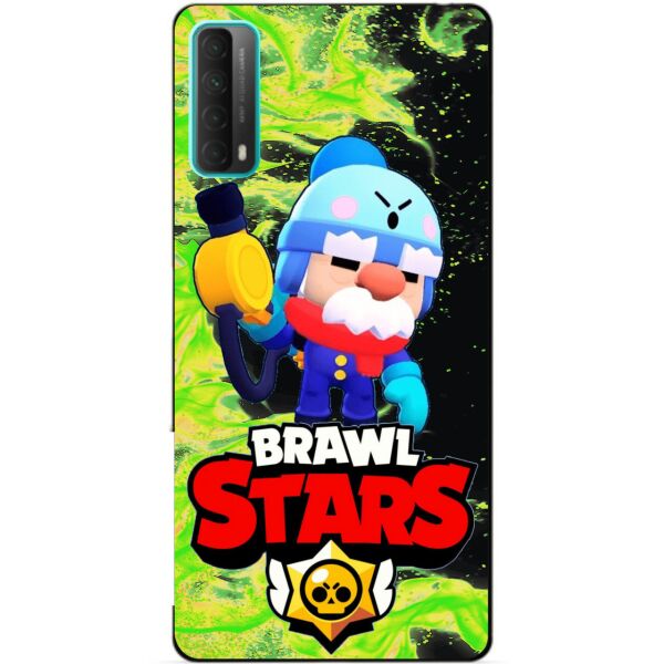 

Силиконовый бампер чехол Candy для Huawei P Smart 2021 с Героем Бравл Старс Гэйл
