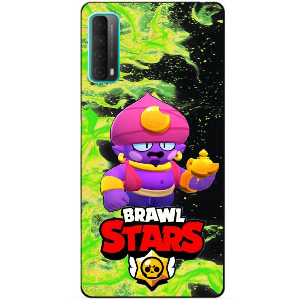 

Силиконовый бампер чехол Candy для Huawei P Smart 2021 с Героем Бравл Старс Джин