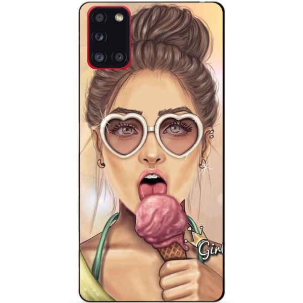 

Силиконовый бампер чехол Candy для Samsung A31 с рисунком Мороженое