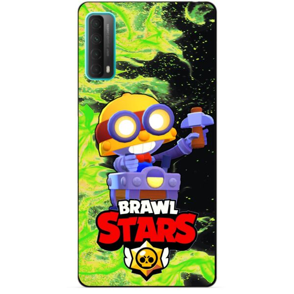 

Силиконовый бампер чехол Candy для Huawei P Smart 2021 с Героем Бравл Старс Карл