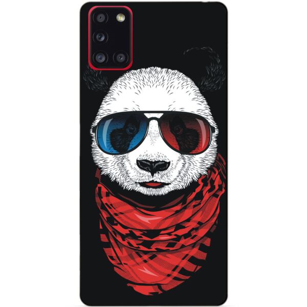 

Силиконовый бампер чехол Candy для Samsung A31 с рисунком Панда