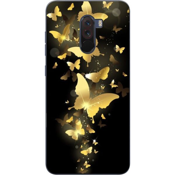 

Чехол силиконовый Candy для Xiaomi Pocophone F1 с рисунком Золотые Бабочки