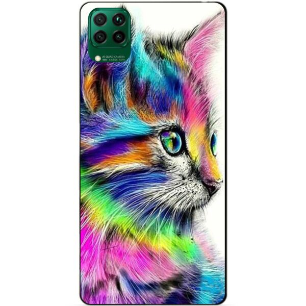 

Силиконовый чехол бампер Candy для Huawei P40 Lite с рисунком Акварельный котик