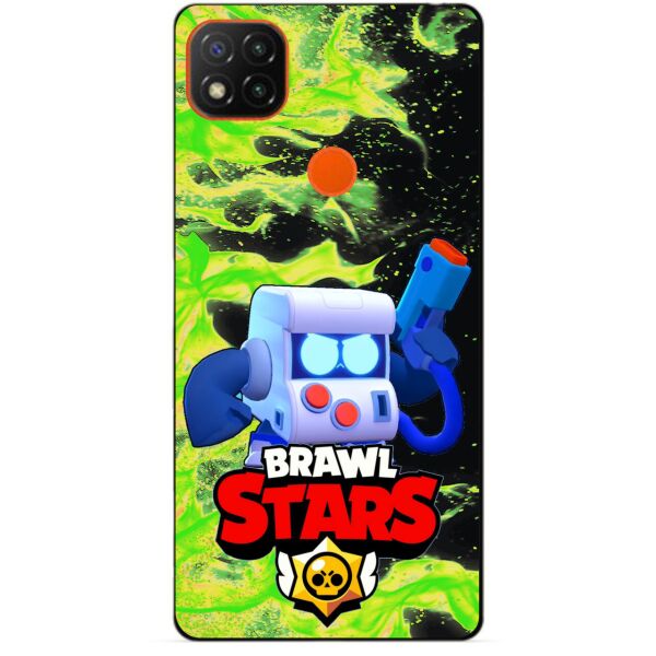 

Силиконовый бампер чехол Candy для Xiaomi Redmi 9c с Героем Бравл Старс 8-Бит