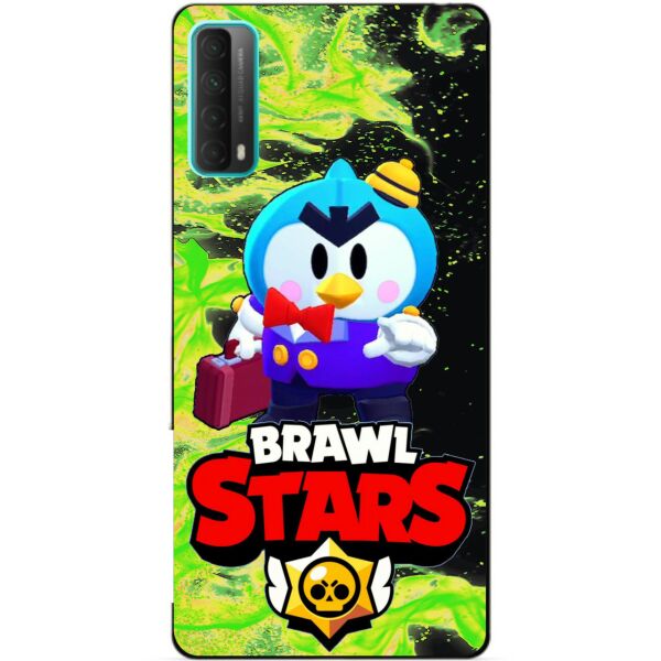 

Силиконовый бампер чехол Candy для Huawei P Smart 2021 с Героем Бравл Старс Мистер П.