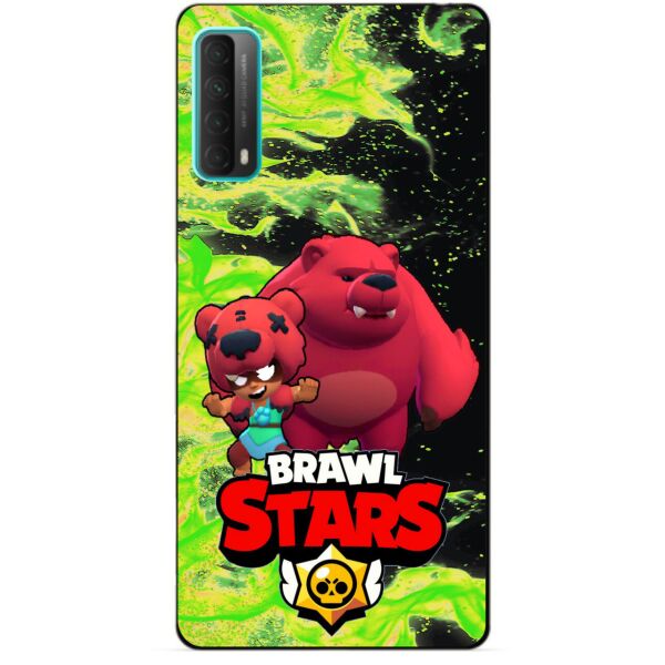 

Силиконовый бампер чехол Candy для Huawei P Smart 2021 с Героем Бравл Старс Нита Мишка