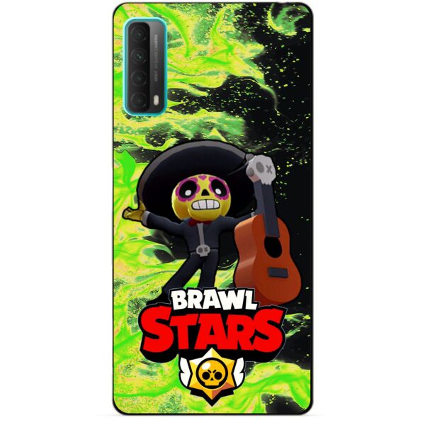 

Силиконовый бампер чехол Candy для Huawei P Smart 2021 с Героем Бравл Старс Поко