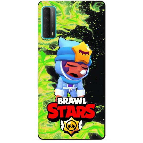

Силиконовый бампер чехол Candy для Huawei P Smart 2021 с Героем Бравл Старс Сонный Сэнди