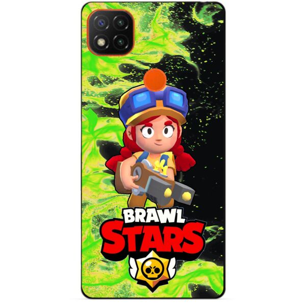 

Силиконовый бампер чехол Candy для Xiaomi Redmi 9c с Героем Бравл Старс Джесси