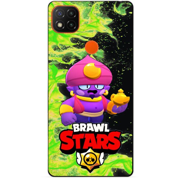 

Силиконовый бампер чехол Candy для Xiaomi Redmi 9c с Героем Бравл Старс Джин