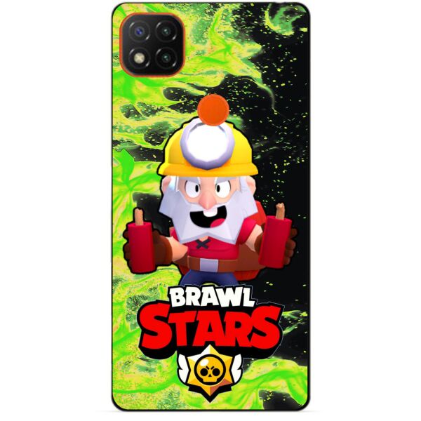 

Силиконовый бампер чехол Candy для Xiaomi Redmi 9c с Героем Бравл Старс Динамайк