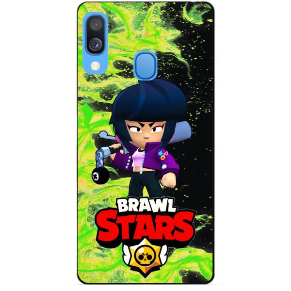 

Силиконовый бампер чехол Candy для Samsung A40 2019 Galaxy A405f с Героем Brawl Stars Биби