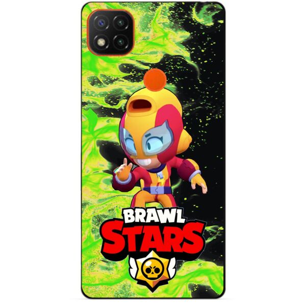 

Силиконовый бампер чехол Candy для Xiaomi Redmi 9c с Героем Бравл Старс Макс