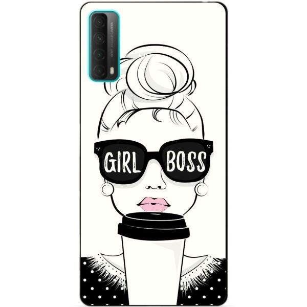 

Силиконовый бампер чехол Candy для Huawei P Smart 2021 с рисунком Girl Boss