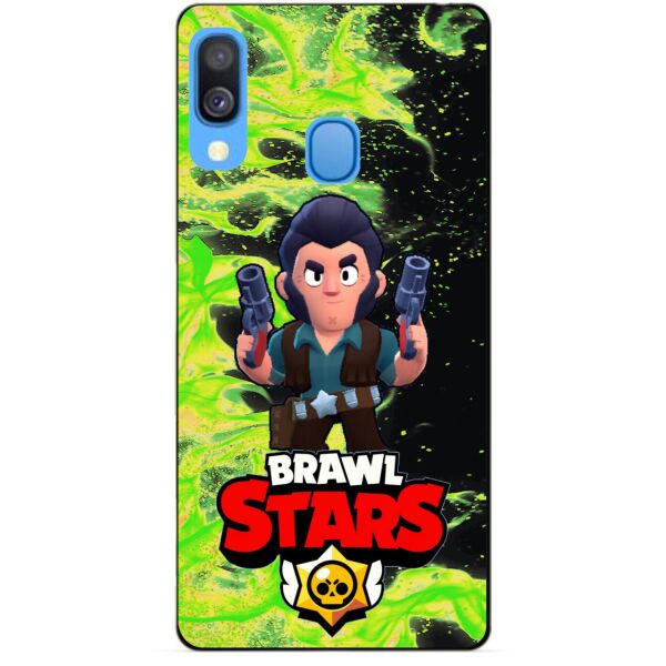 

Силиконовый бампер чехол Candy для Samsung A40 2019 Galaxy A405f с Героем Brawl Stars Кольт