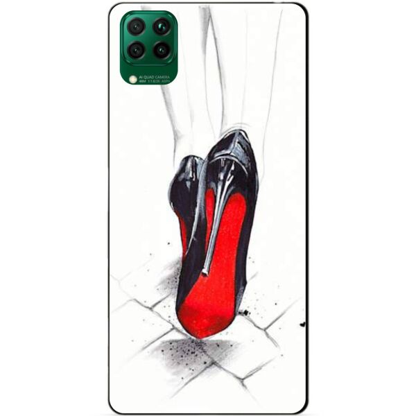 

Силиконовый чехол бампер Candy для Huawei P40 Lite с рисунком Лабутены