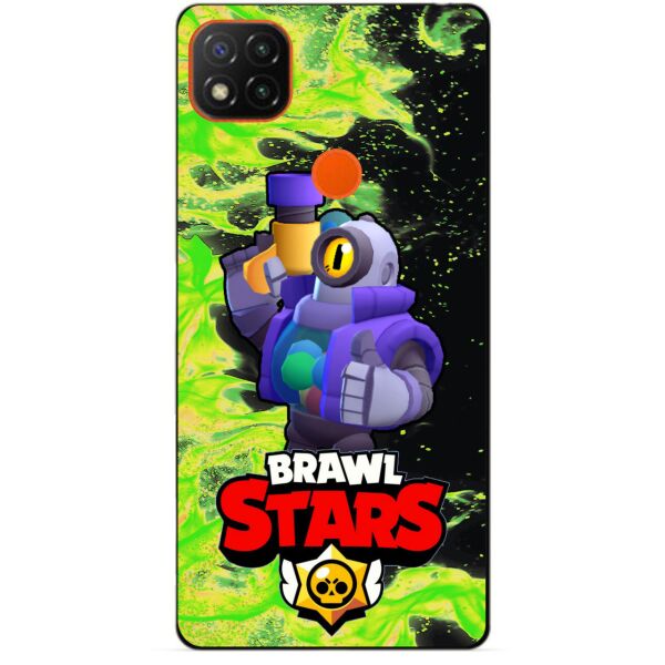 

Силиконовый бампер чехол Candy для Xiaomi Redmi 9c с Героем Бравл Старс Рико