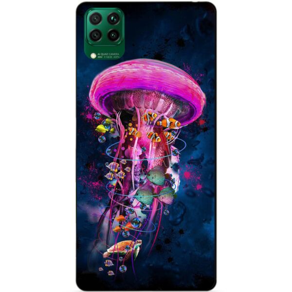 

Силиконовый чехол бампер Candy для Huawei P40 Lite с рисунком Медуза