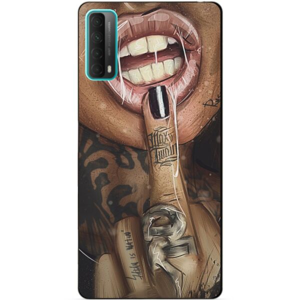 

Силиконовый бампер чехол Candy для Huawei P Smart 2021 с рисунком Swag