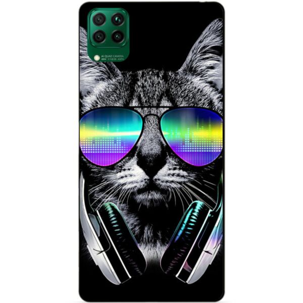 

Силиконовый чехол бампер Candy для Huawei P40 Lite с рисунком Музыкальный кот